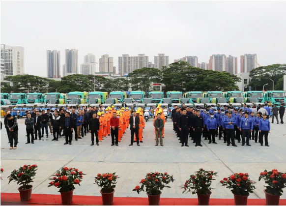 人勤春来早，奋进正当时 | 坪山区龙田街道环卫清扫保洁服务项目入场启动仪式